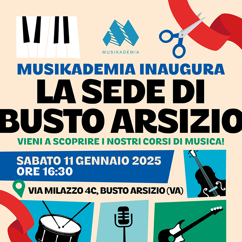 Locandina Inaugurazione Musikademia Busto Arsizio